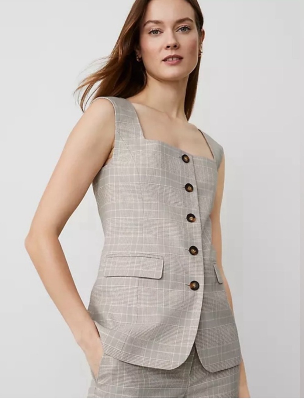 Ann Taylor square neck vest